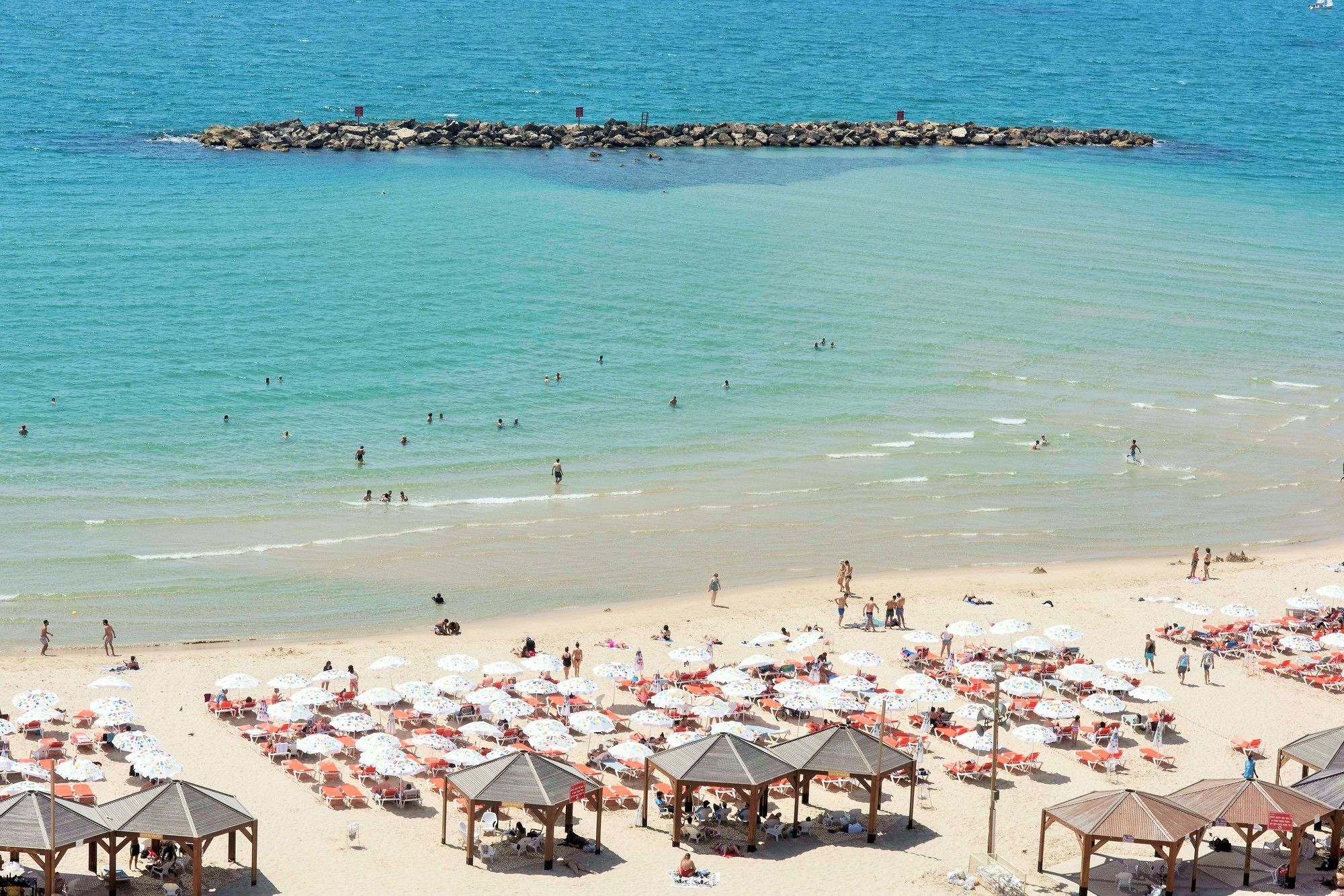 Excellent Beachfront Apt W/ Pool Access By Sea N' Rent Tel Awiw Zewnętrze zdjęcie